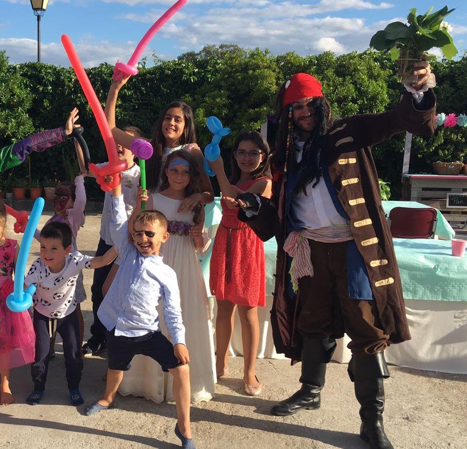 animaciones infantiles con piratas del caribe
