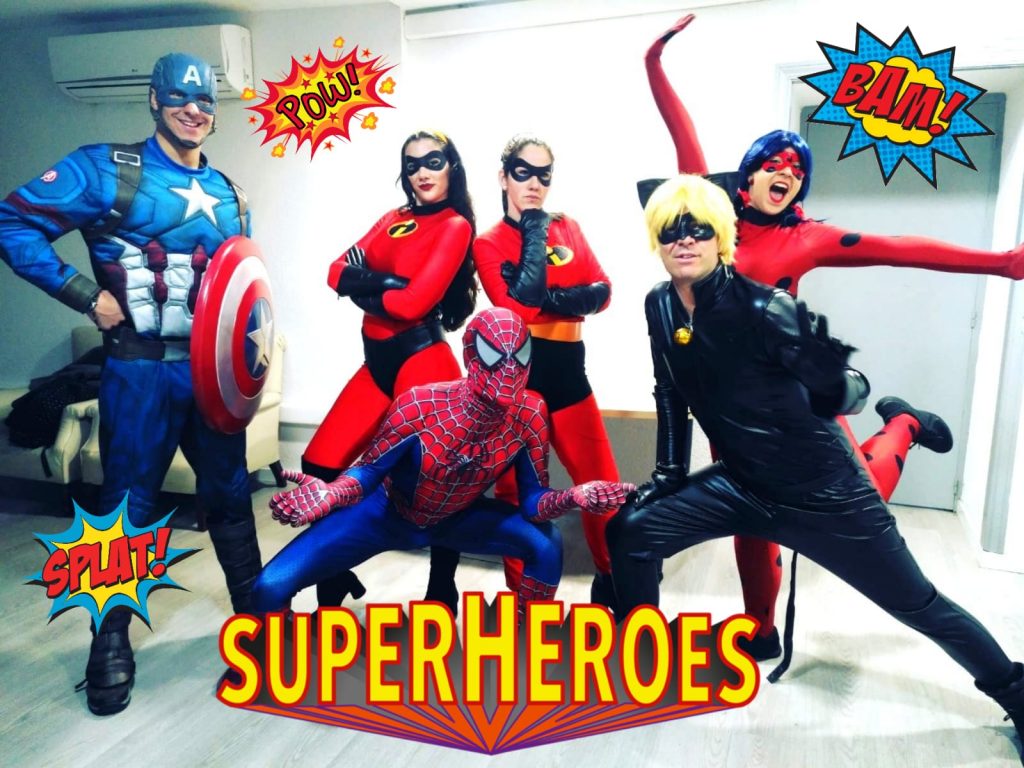 animaciones infantiles con superhéroes