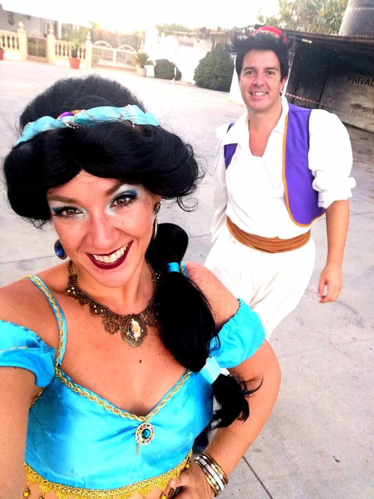 Animaciones infantiles con aladdin y jasmine
