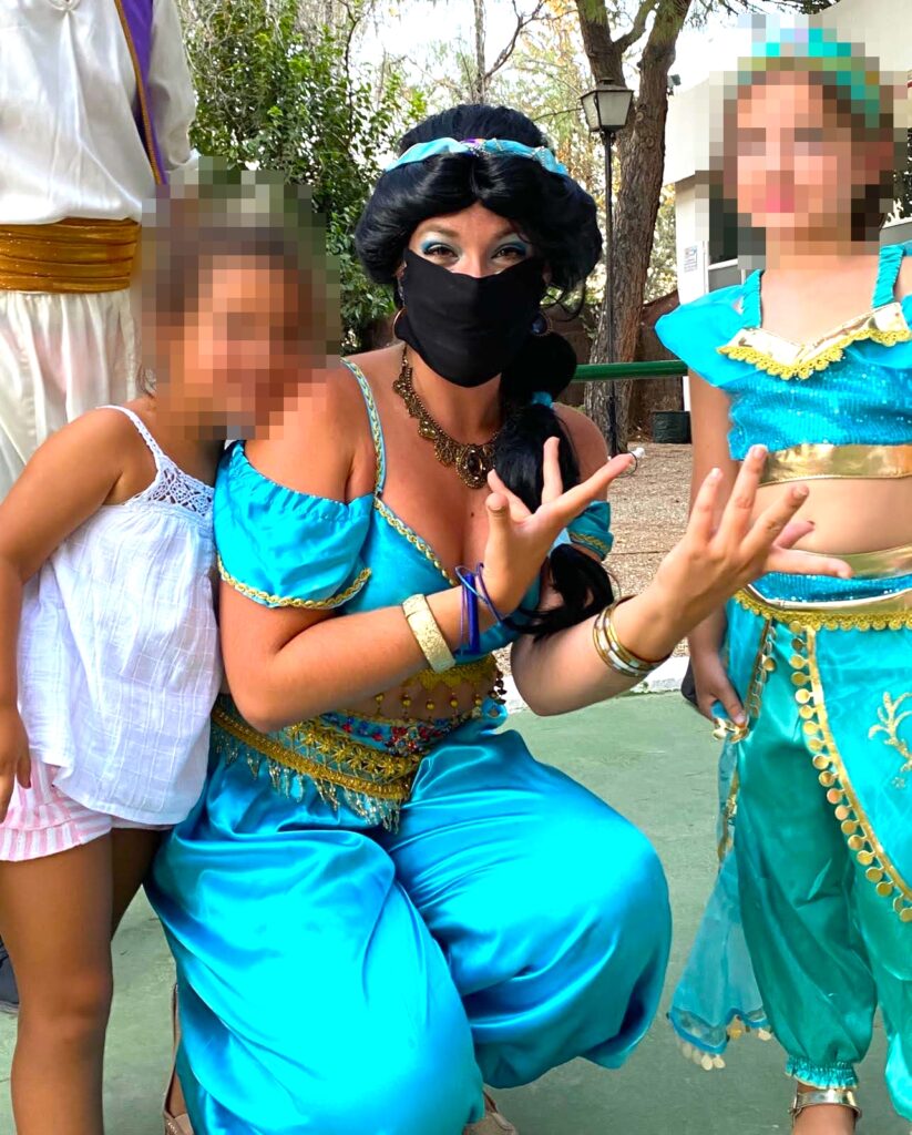 Animaciones infantiles con Aladdin y Jasmine